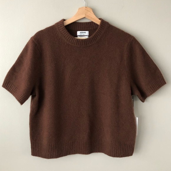 Jason Wu Sweaters - Jason Wu 100% cashmere sweater XL brown knit sweater tshirt top